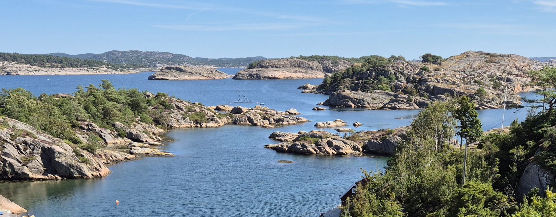 Skjærgård og sjø på Sørlandskysten